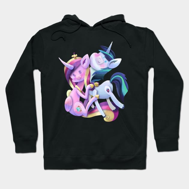 Cadance and Shining Armor Noodles Hoodie by CatScratchPaper